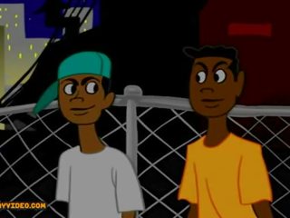 Misturar desenho animado difícil homossexual vídeo