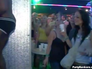 Hard core group sex clip in night club