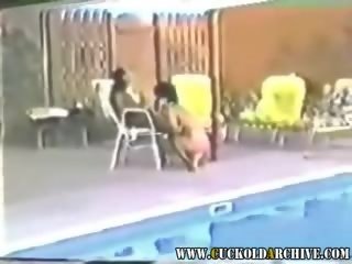 Cuckold archive vingage clip of my wife with 2 black bulls