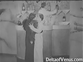 Ročník pohlaví klip od the 1930s žena žena muž trojice nudistický bar