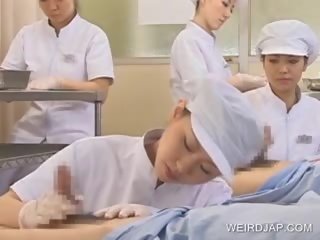 Japanese Nurse Slurping Cum Out Of passionate manhood