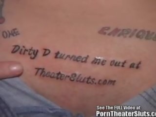 Gangbang streetwalker Gets Tattoo On Her Pussy!