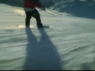 Smashing threesome ski fucking on mountain