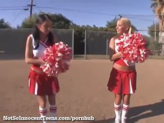 Fantastic Threesome With 2 Cheerleaders!