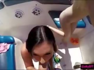 Super Besties Boat Party initiates Into A Nasty Group Fucking